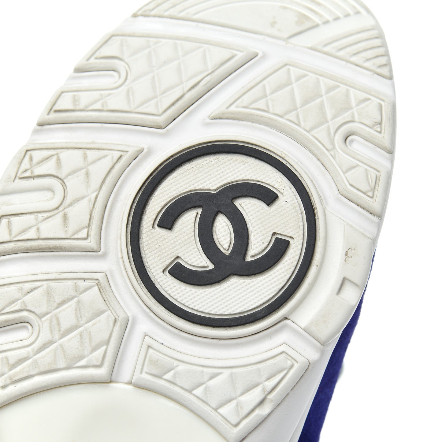 Nylon Lambskin Suede Calfskin Womens Logo Sneakers 39 Blue Coral
