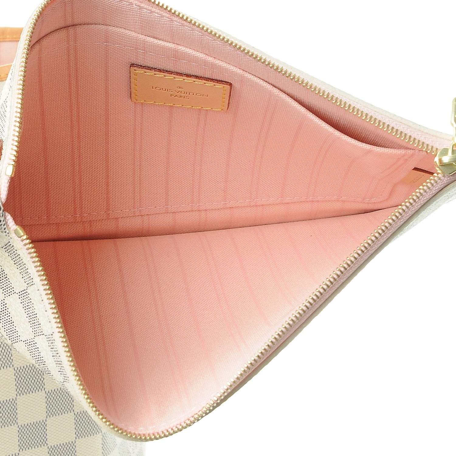 Louis Vuitton Damier Azur Neo Neverfull MM Rose Ballerine 7 of 17