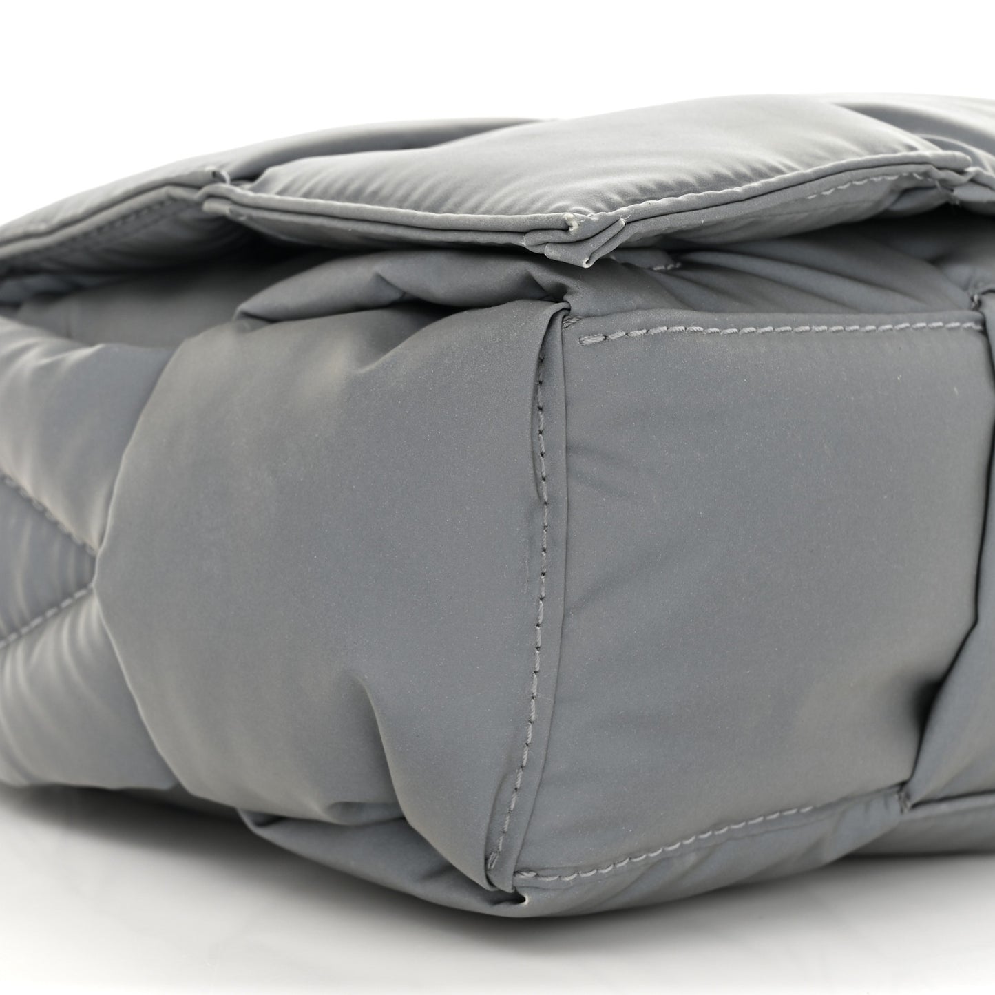 Nylon Intrecciato Padded Tech Cassette Bag Thunder