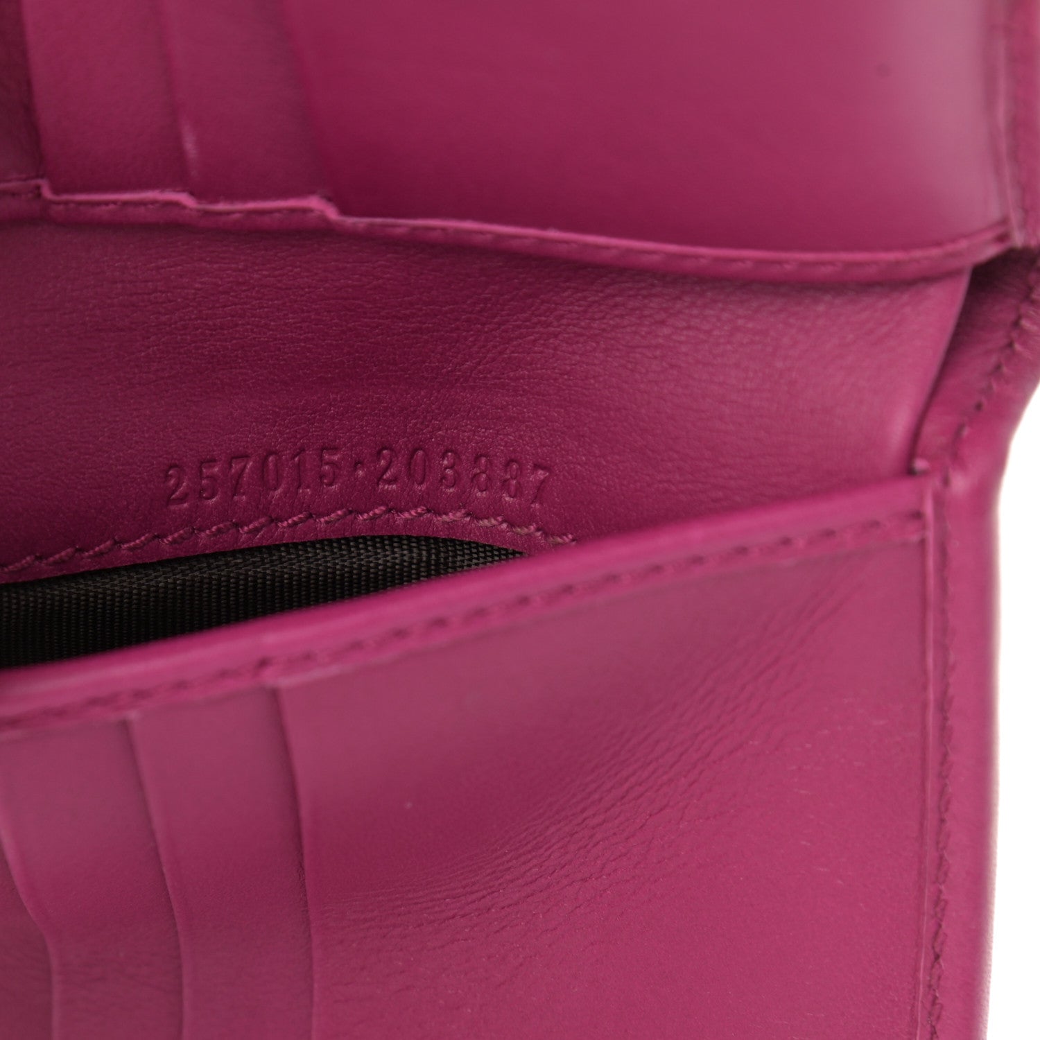 Gucci Monogram Dice French Flap Wallet Fuchsia 8 of 10