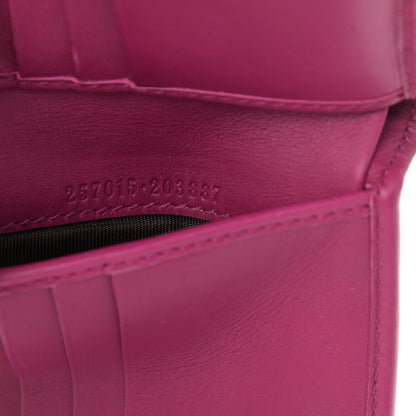 Gucci Monogram Dice French Flap Wallet Fuchsia 8 of 10