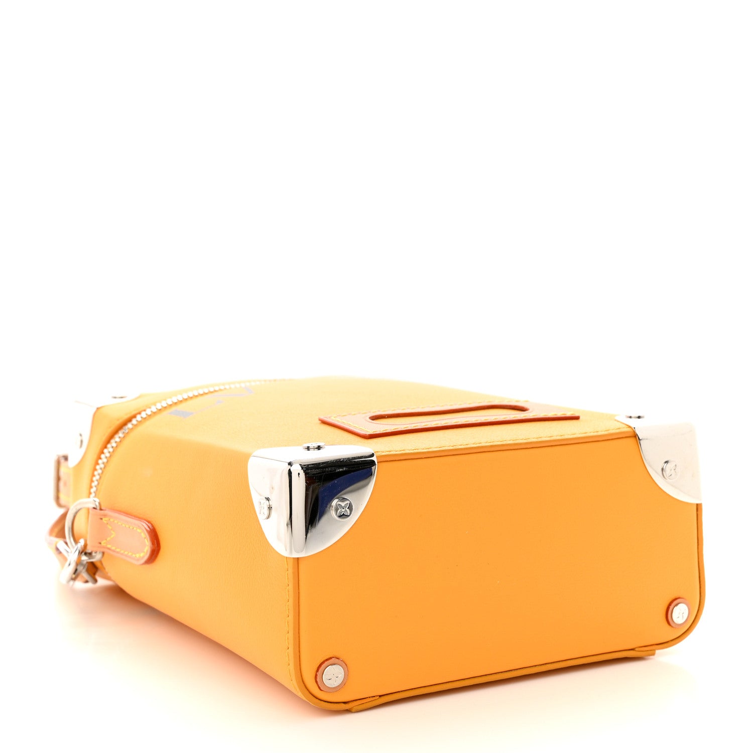 Louis Vuitton Calfskin N°7 Vertical Box Trunk Yellow 4 of 9