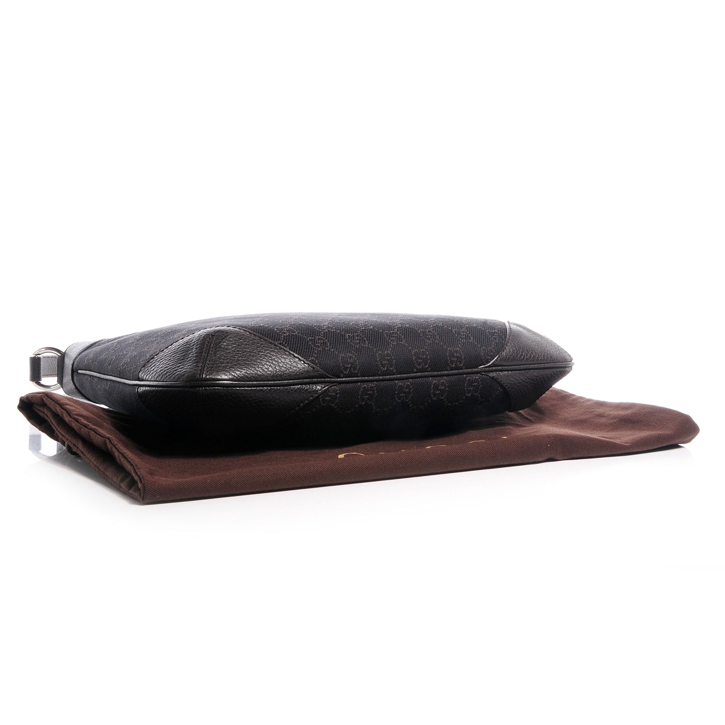 Denim Signature GG Shoulder Bag Brown