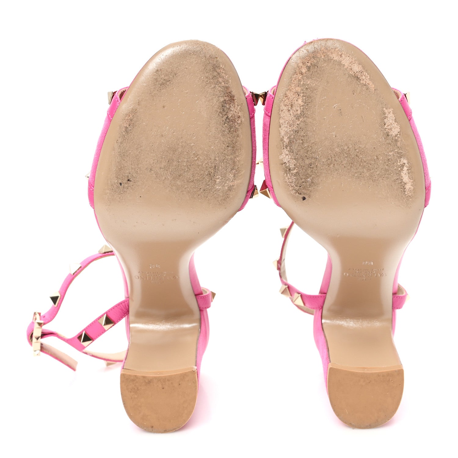Valentino Garavani Suede Rockstud Ankle Strap 90mm Sandals 36 Pink Orchid 6 of 11