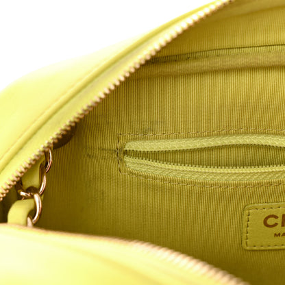 Chanel Calfskin Quilted Daily Chevron Camera Case Light Green 11 of 13