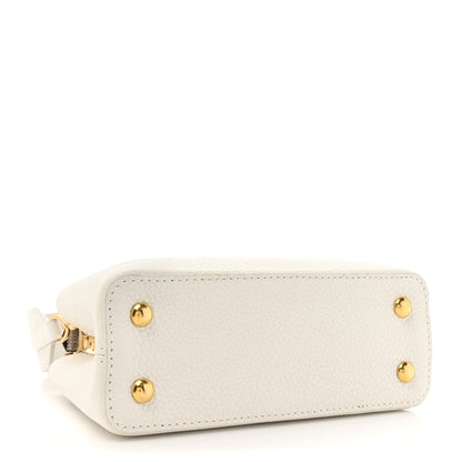 Louis Vuitton Taurillon Ayers Capucines Mini White Snow White 4 of 11