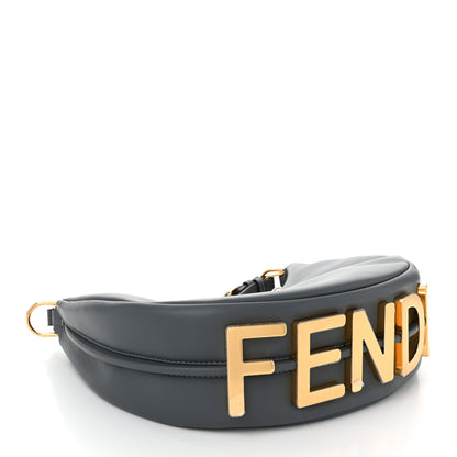 Fendi Vitello Grace Matte Small Fendigraphy Hobo Bag Tempesta 4 of 10