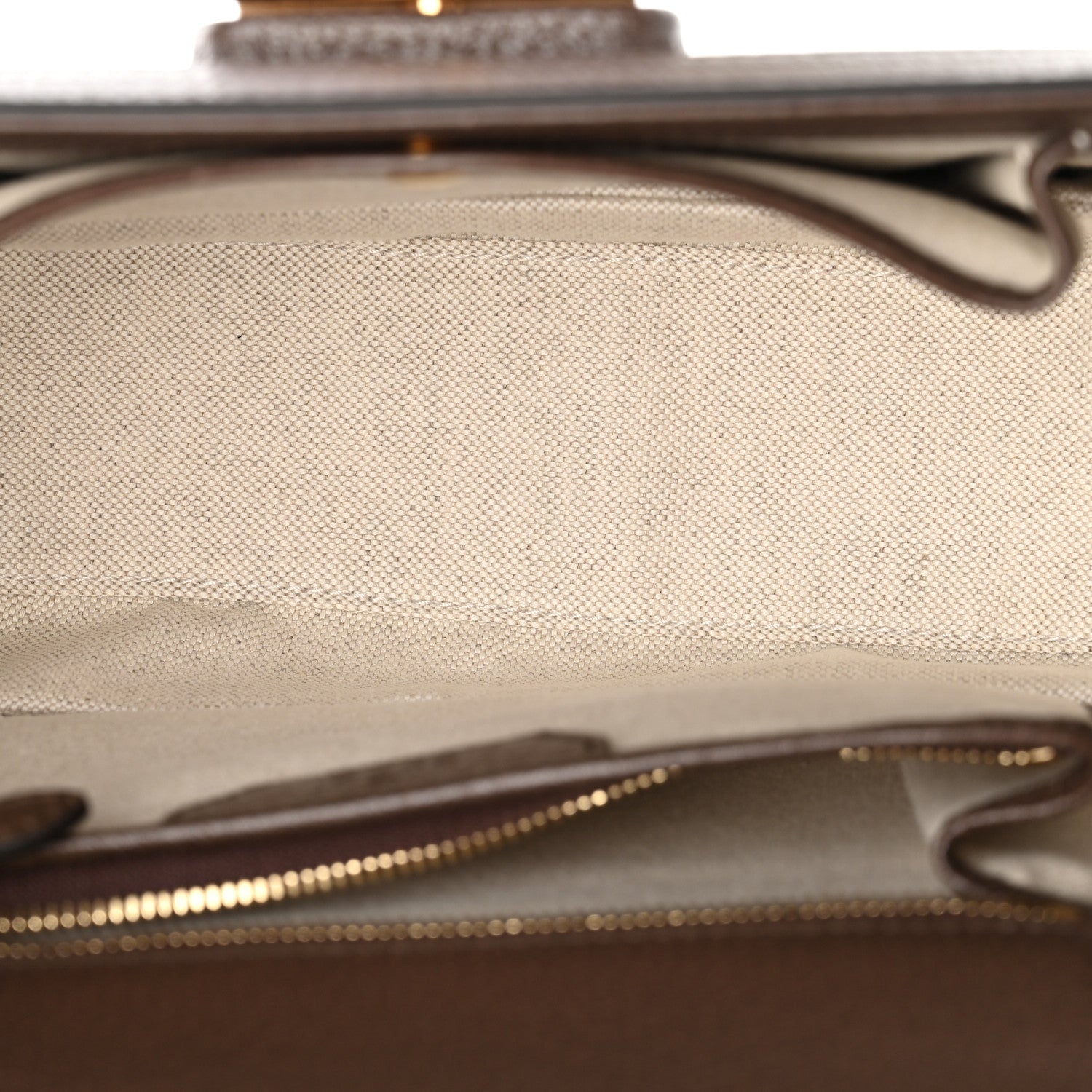 Gucci GG Supreme Monogram Studded Calfskin Centum Medium Bamboo 1947 Top Handle Bag Beige Ebony Multicolor 6 of 11