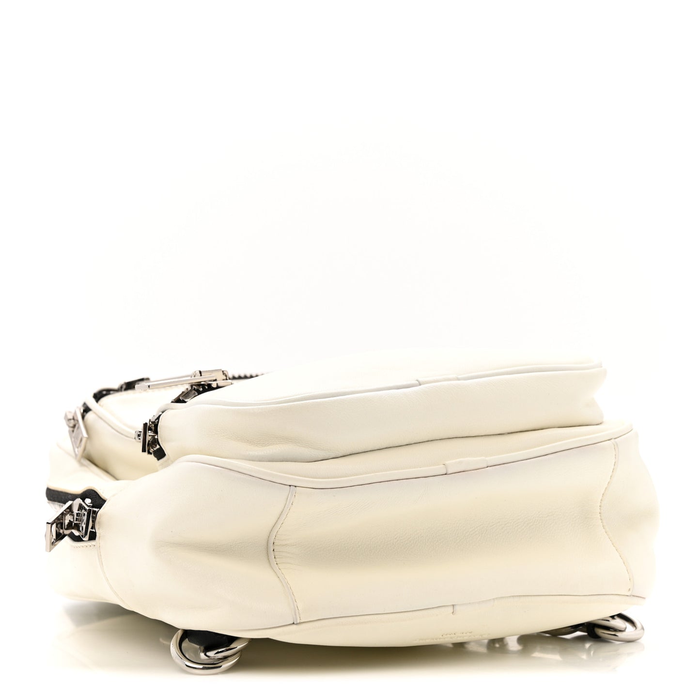 Lambskin Medium Attica Backpack White