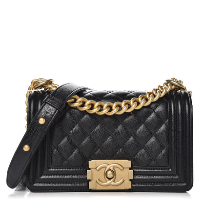 Chanel Caviar Quilted Small Boy Flap Black 1 of 8