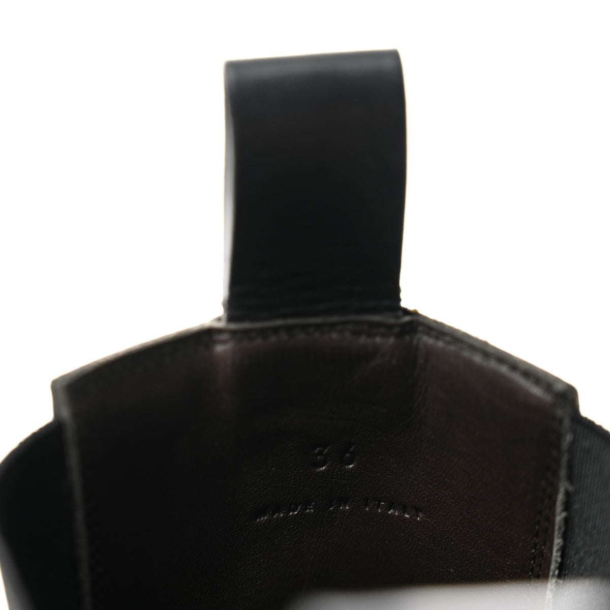 Bottega Veneta Calfskin The Tire Chelsea Boots 36 Black Transparent 7 of 9