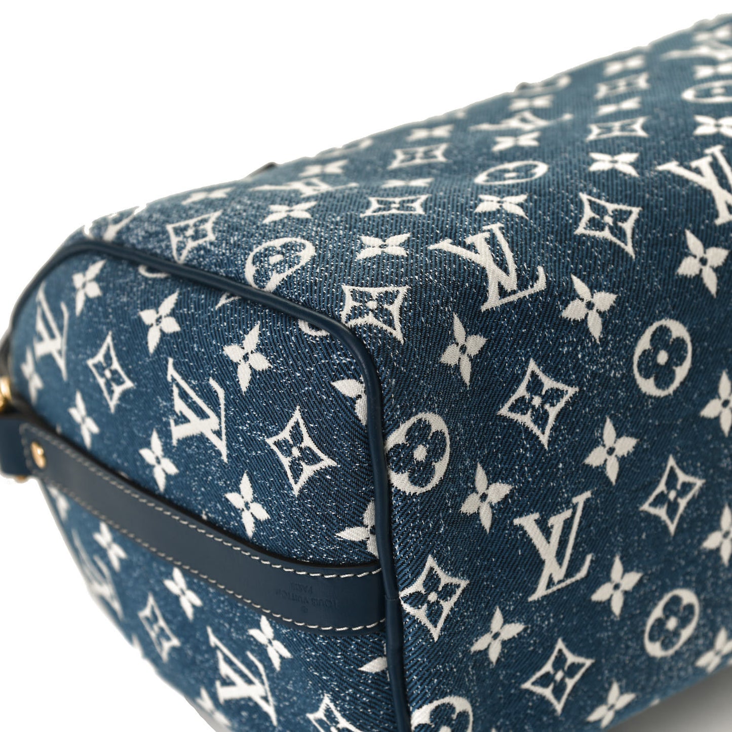 Monogram Jacquard Denim Speedy Bandouliere 25 Bleu