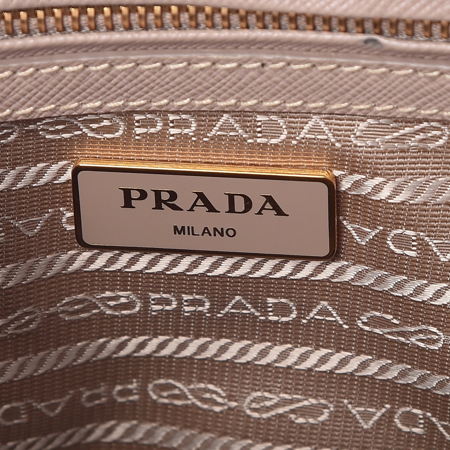 Prada Saffiano Mini Galleria Double Zip Tote Cammeo 8 of 17