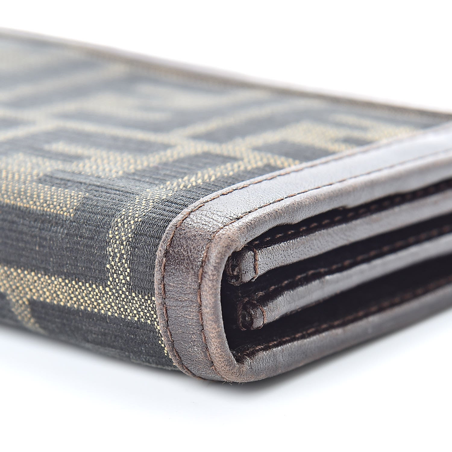 Fendi Zucca Continental Wallet Tobacco 13 of 14