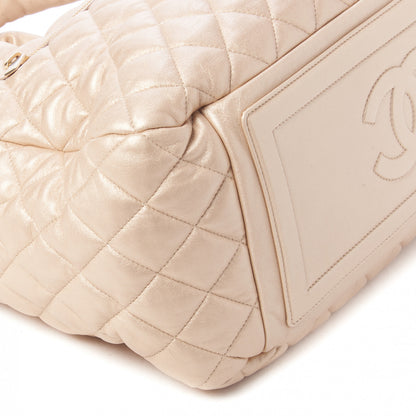 Chanel Lambskin COCO Cocoon Bowler Light Gold 5 of 9