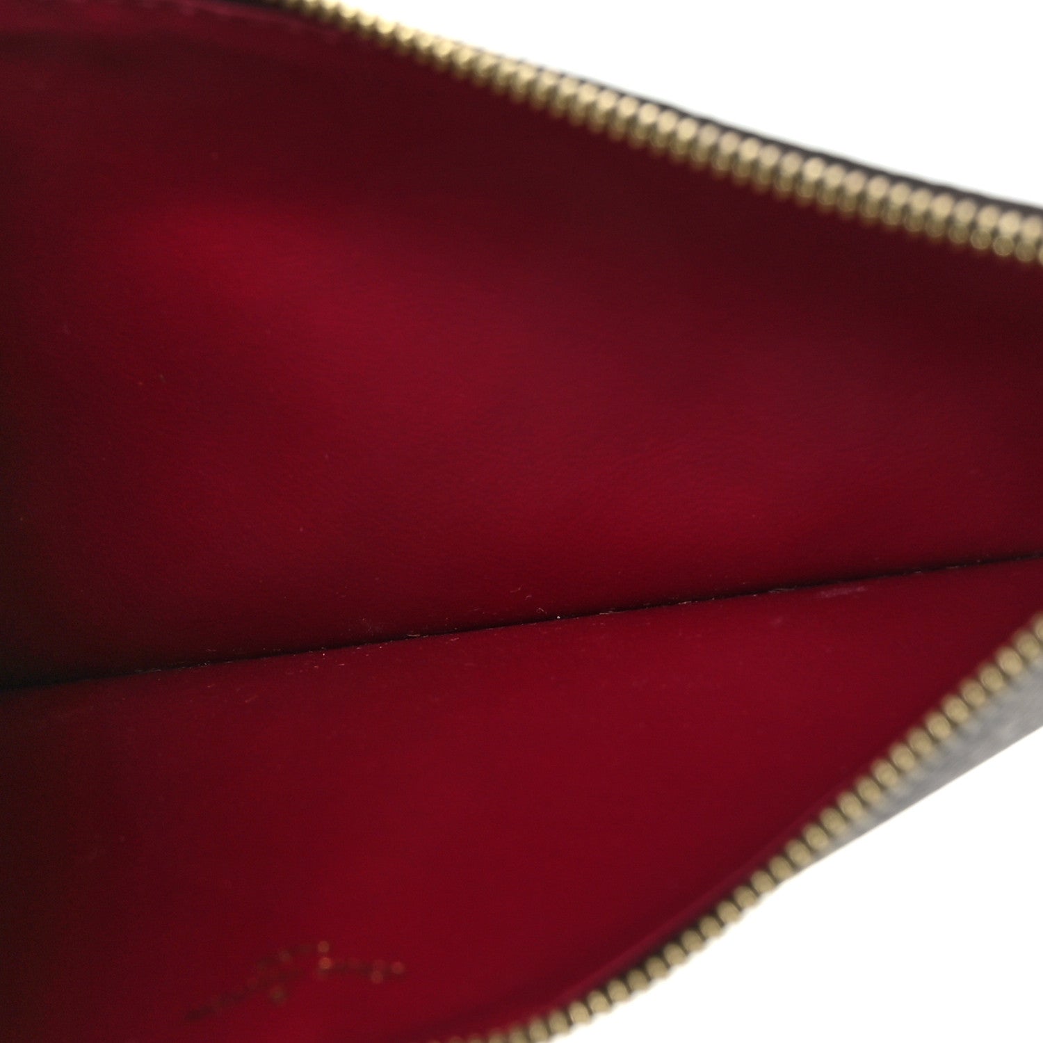 Louis Vuitton Monogram Felicie Chain Wallet Zippered Insert Fuchsia 5 of 6