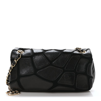 Chanel Lambskin Jersey Scales Flap Black 1 of 10