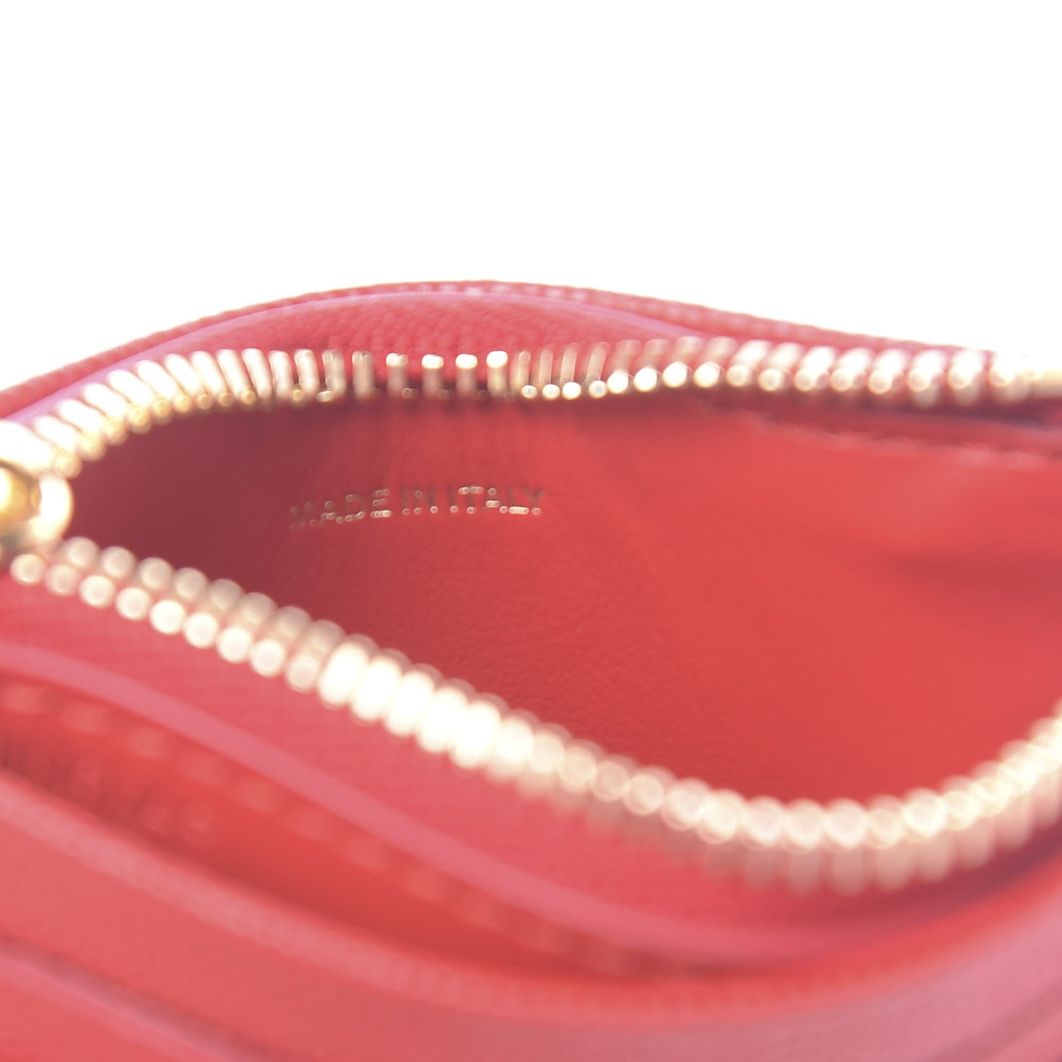 Burberry Calfskin Panola Coin Case Card Holder Bright Red 7 of 7