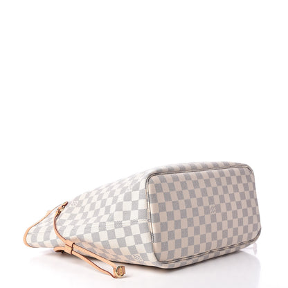 Louis Vuitton Damier Azur Neo Neverfull MM Rose Ballerine 5 of 10