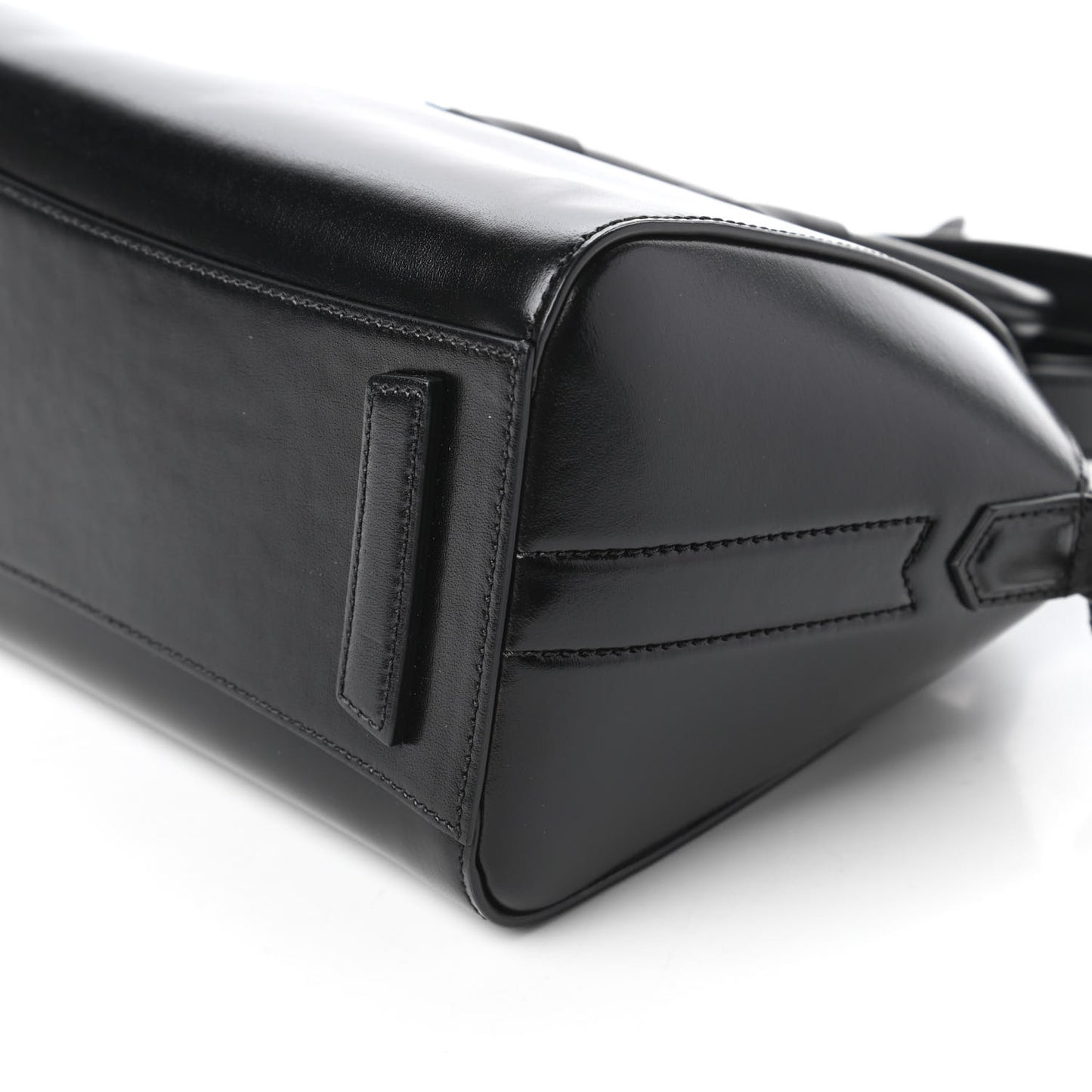 Shiny Lord Calfskin Mini Antigona Black