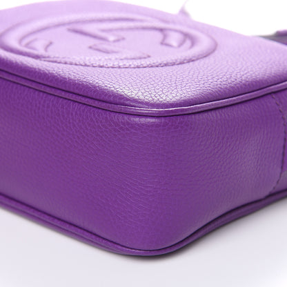 Gucci Pebbled Calfskin Small Soho Disco Bag Shine Purple 9 of 9