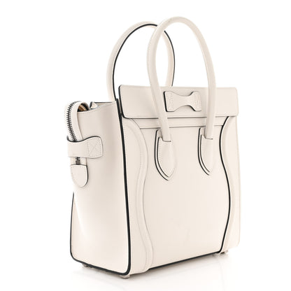 Celine Smooth Calfskin Micro Luggage White 3 of 16
