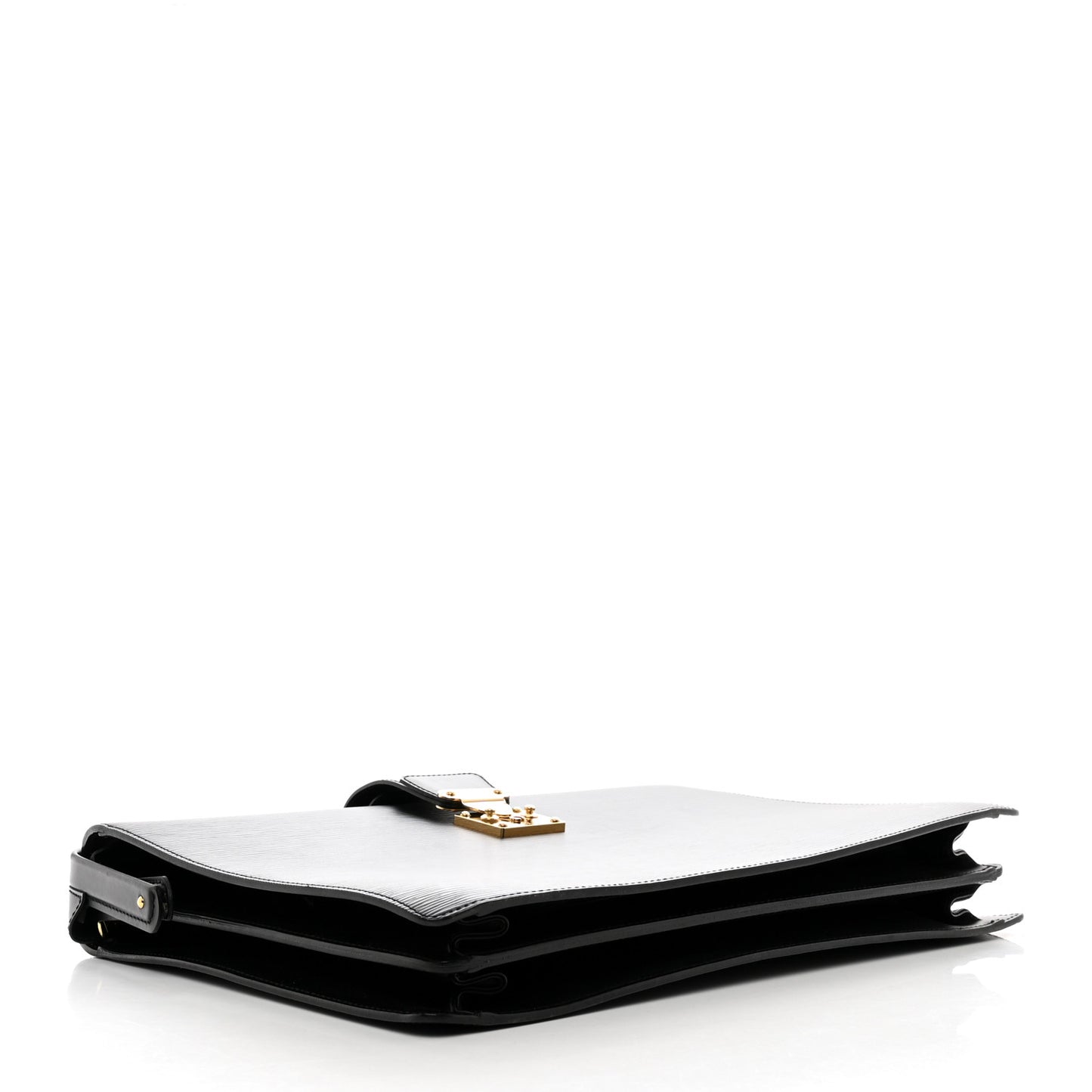 Epi Serviette Fermoir Briefcase Black