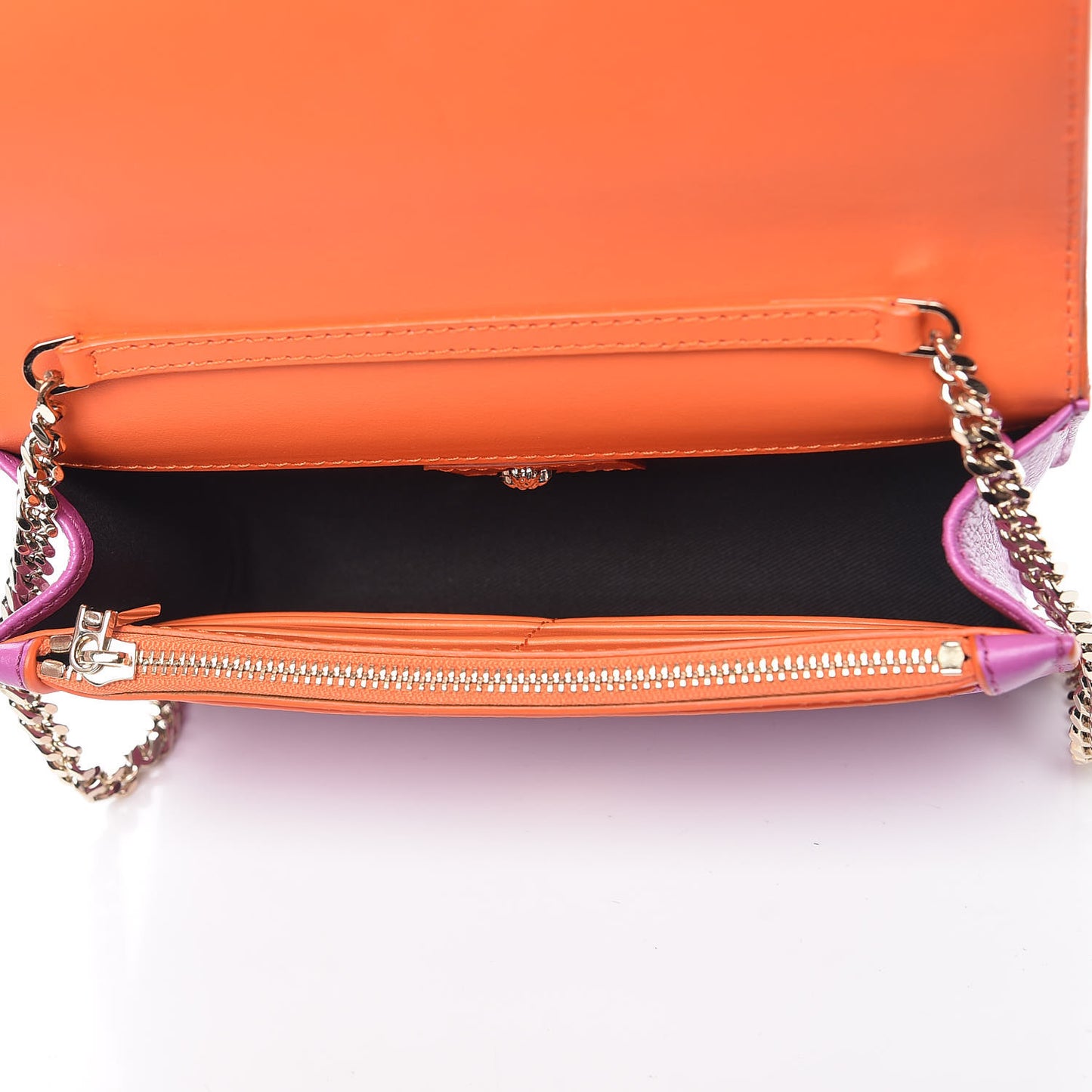 Grained Calfskin Palazzo Chain Evening Bag Pink