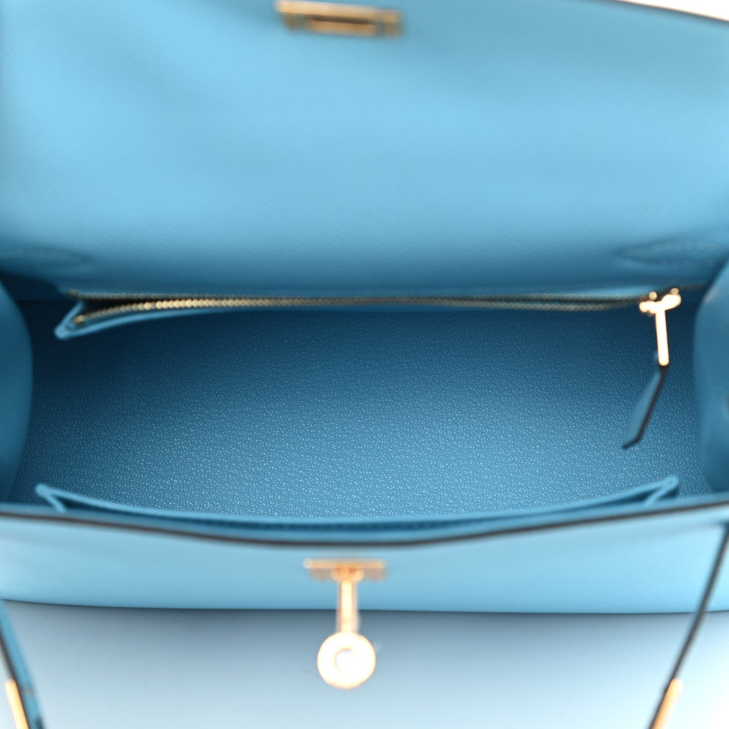 Hermes Epsom Kelly Sellier 25 Celeste 4 of 10