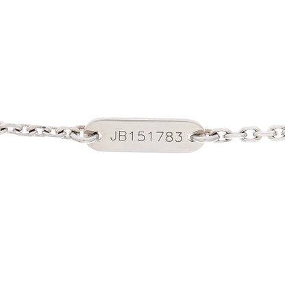 Van Cleef & Arpels 18K White Gold Diamond Vintage Alhambra Pendant Necklace 5 of 6