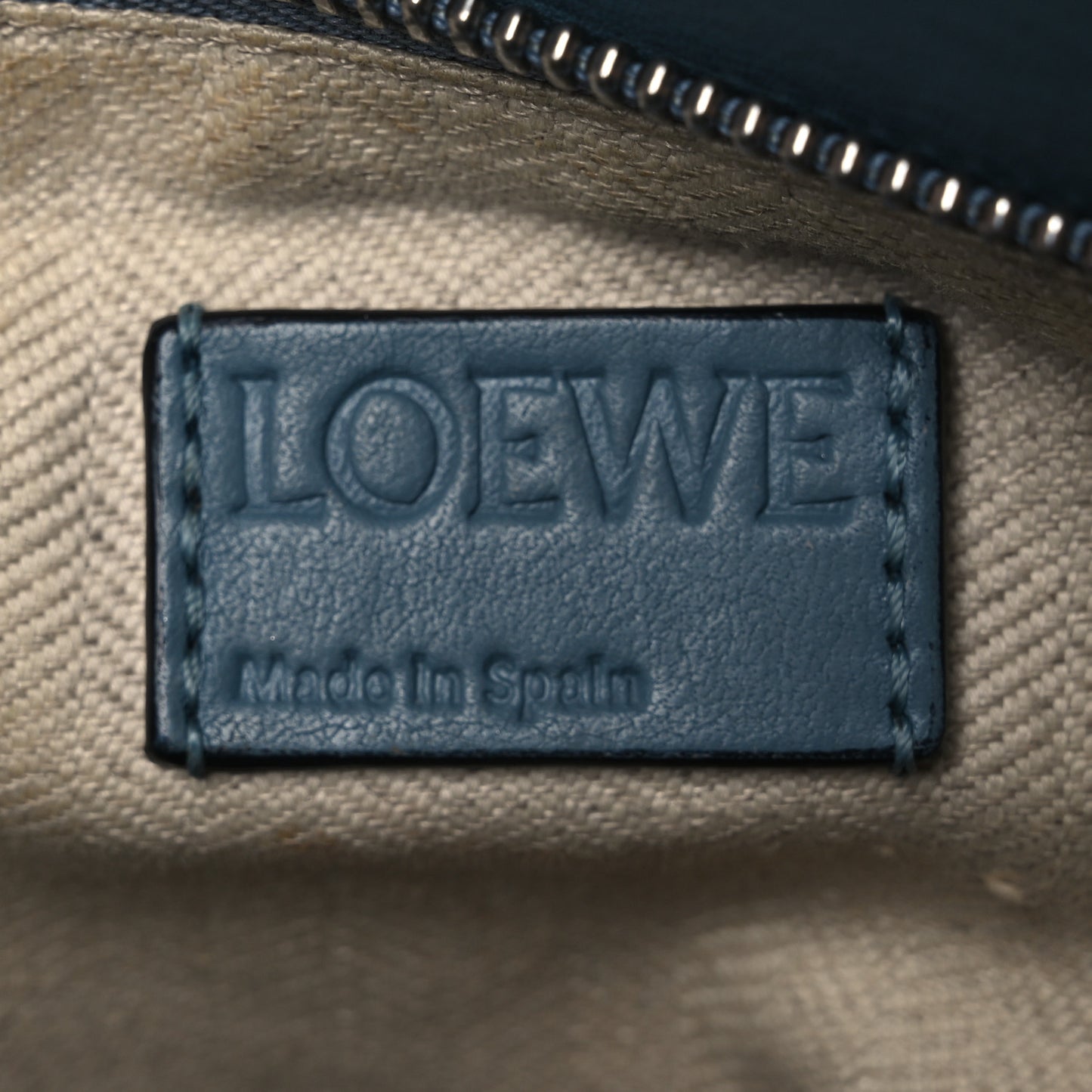Calfskin Small Puzzle Bag Stone Blue