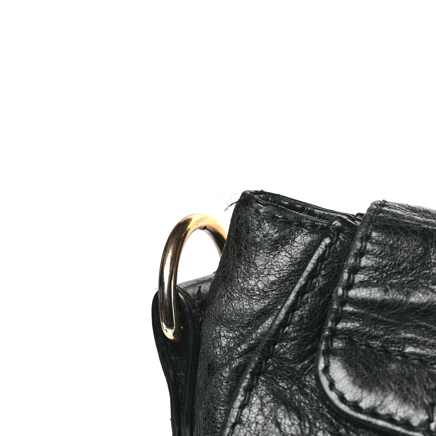 Balenciaga Agneau Giant 12 Rose Gold Hardware Neo Folk Messenger Black 12 of 15