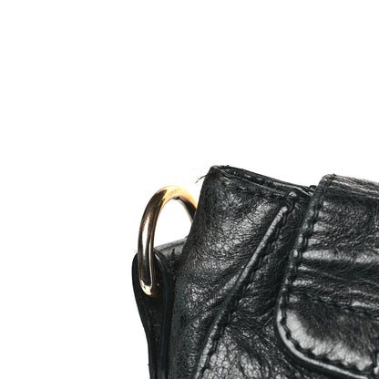 Balenciaga Agneau Giant 12 Rose Gold Hardware Neo Folk Messenger Black 12 of 15