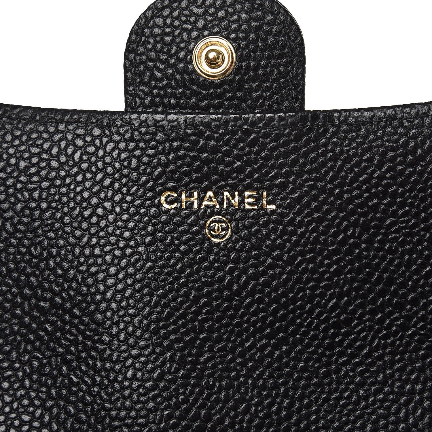 Chanel Caviar Quilted Large Gusset Flap Wallet Black 6 of 9