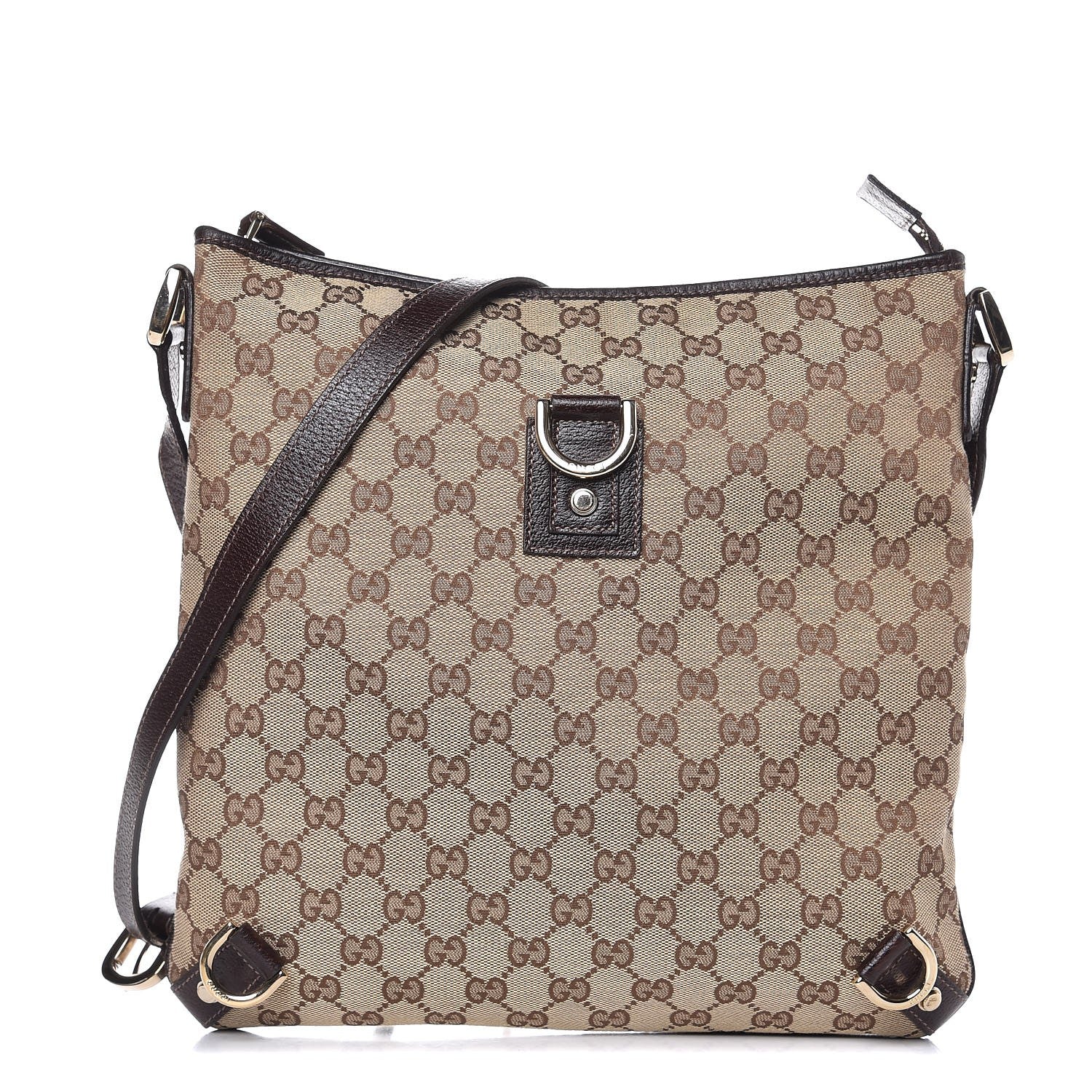 Gucci Monogram Abbey Messenger Bag Dark Brown 1 of 7