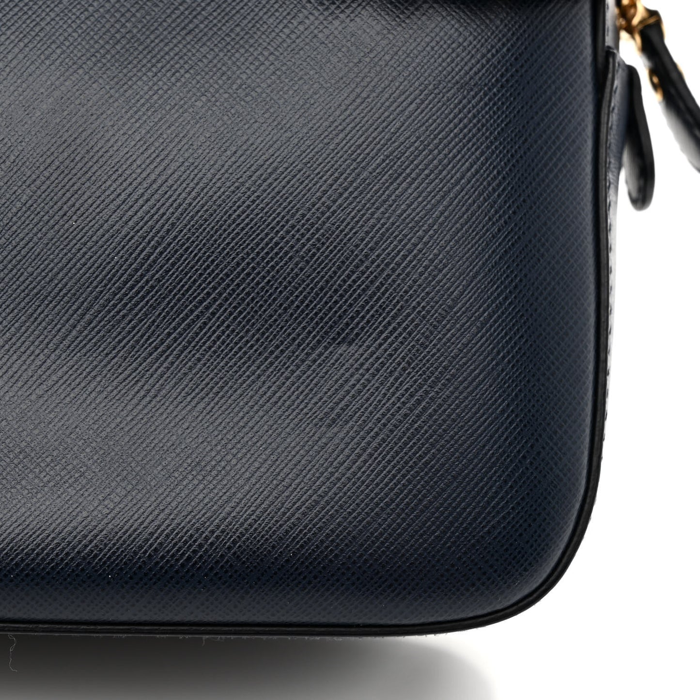 Hammered Calfskin Lydia Bow Camera Bag Navy