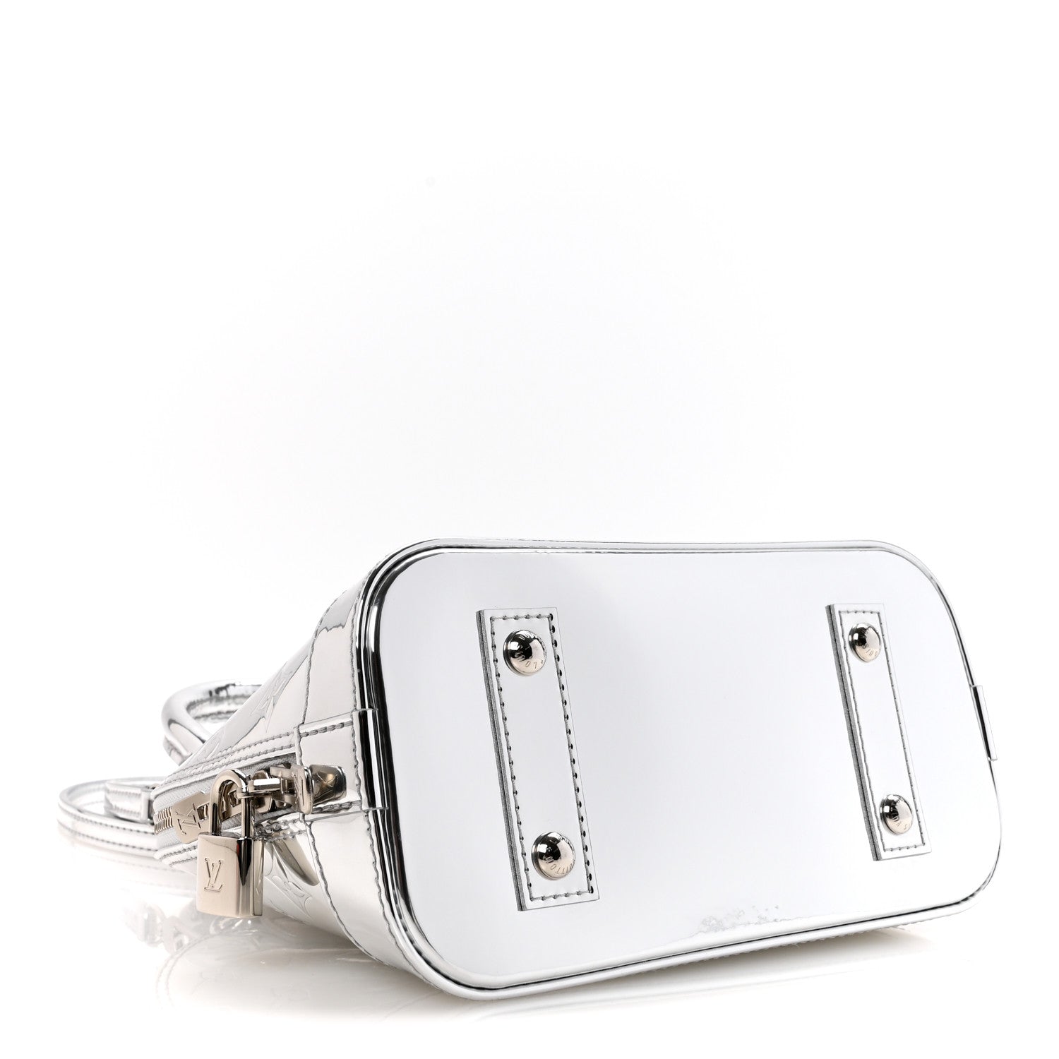 Louis Vuitton Monogram Miroir Alma BB Silver 4 of 10