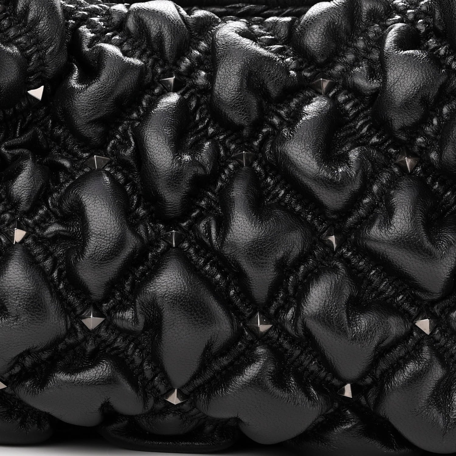 Valentino Garavani Nappa Small Spikeme Hobo Bag Black 7 of 10