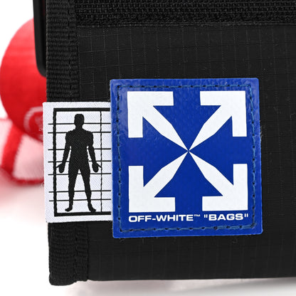 Off-White Nylon Two Pocket Belt Bag Black Red 7 of 10