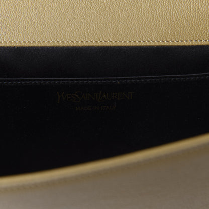 Saint Laurent Calfskin Monogram Large Belle De Jour Clutch Beige 8 of 9