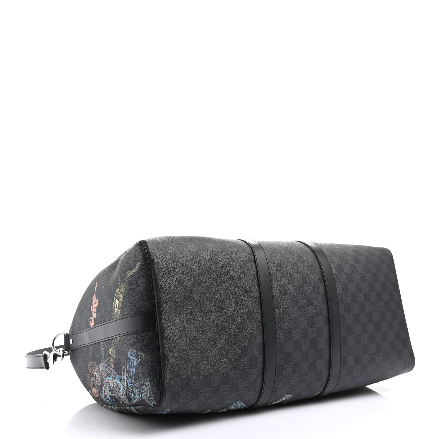 Louis Vuitton Damier Graphite Stamps Keepall Bandouliere 50 3 of 7