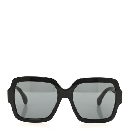 Chanel Acetate Square Heart Sunglasses 5479-A Black 2 of 7