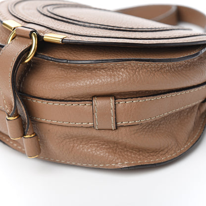 Chloe Calfskin Mini Marcie Round Crossbody Bag Nut 9 of 10