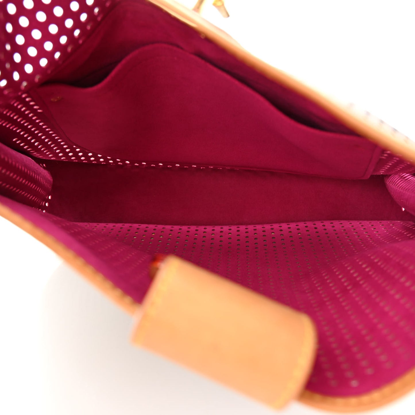 Monogram Perforated Musette Fuchsia