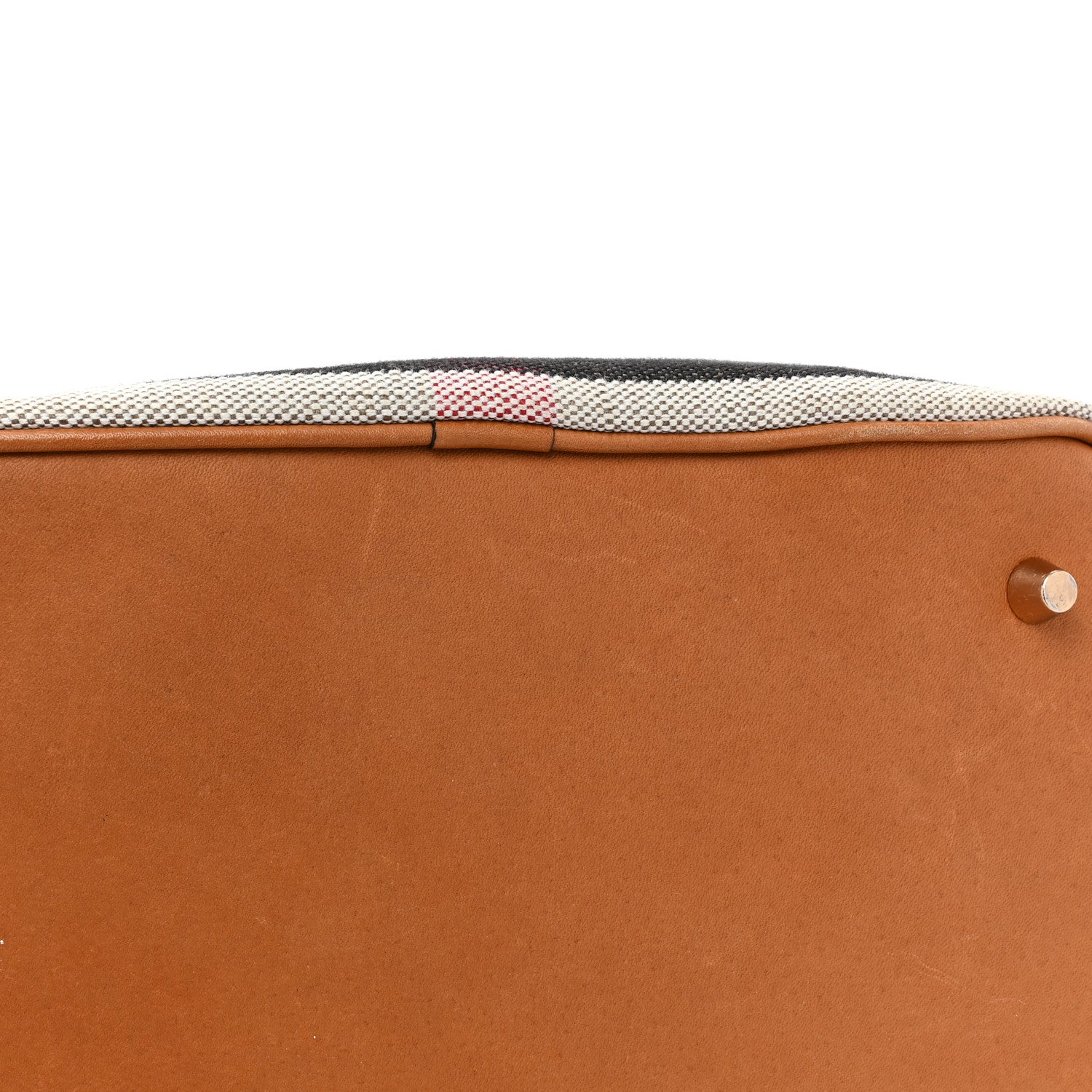 Burberry Canvas Mega Check Medium Ashby Hobo Saddle Brown 12 of 16