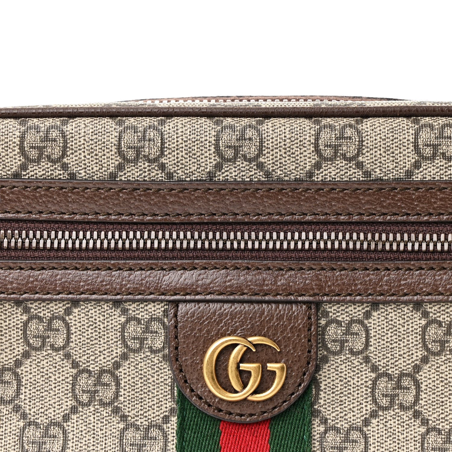 Gucci Soft GG Supreme Monogram Medium Ophidia Belt Bag Dark Brown 8 of 11