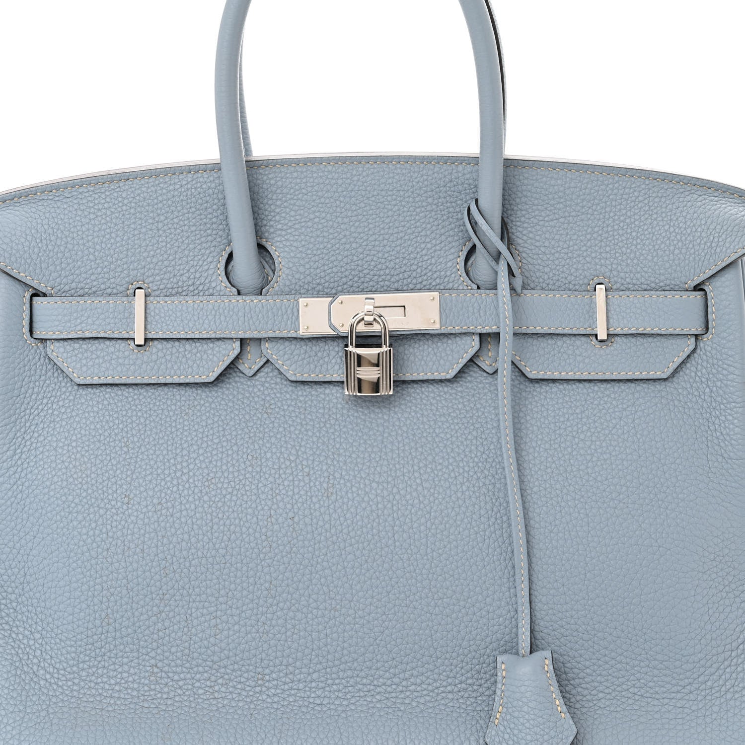 Hermes Togo Birkin 35 Bleu Lin 8 of 11