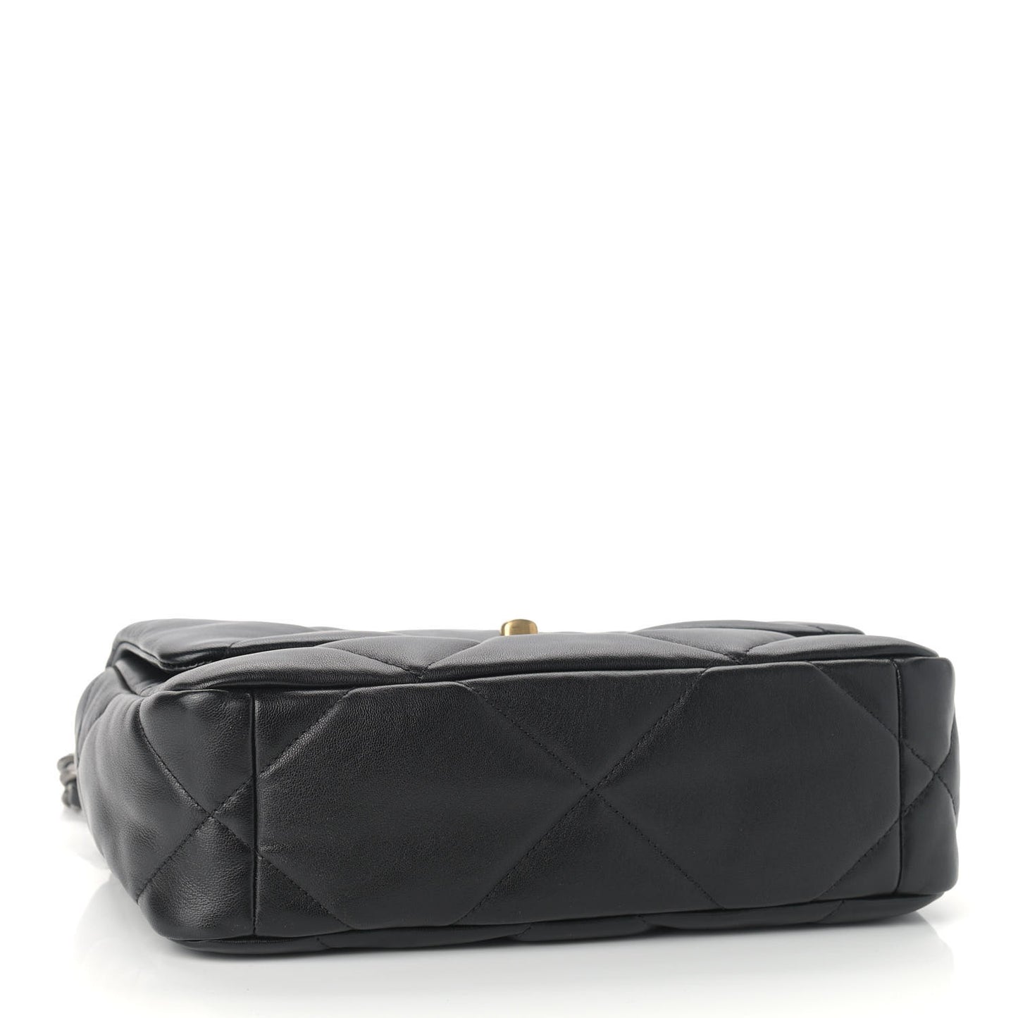 Lambskin Quilted Medium Chanel 19 Flap Black