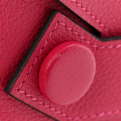 Hermes Evercolor Twins Bag Framboise Rouge Sellier 11 of 11