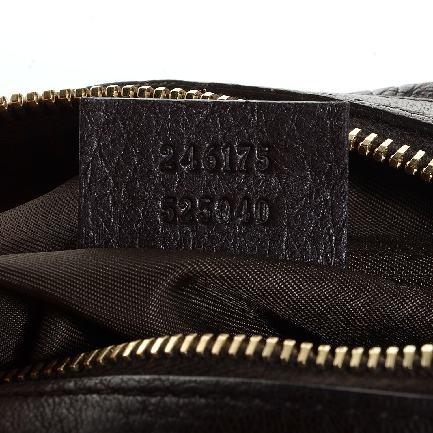 Gucci Deerskin Medium Bamboo Cosmetic Case Dark Brown 7 of 7
